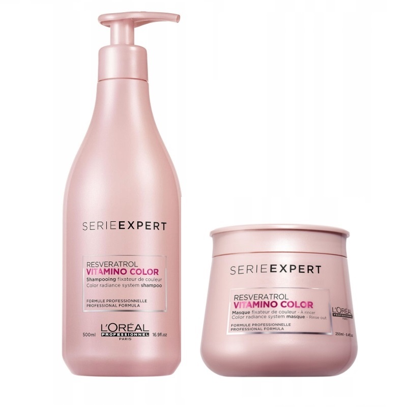 L'Oreal Professionnel Serie Expert Vitamino Color - Новогодний набор 2021 (шампунь 500 мл + маска 250 мл)
