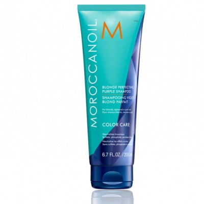 Moroccanoil Blonde Perfecting Purple Shampoo - Тонирующий шампунь с фиолетовым пигментом для светлых волос 200 мл