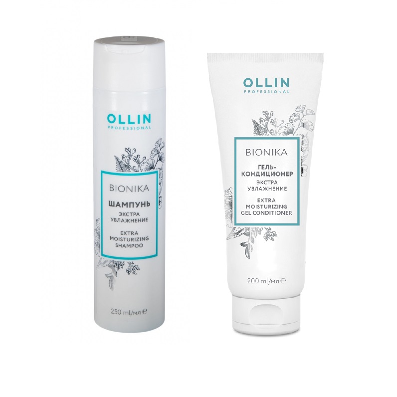 Ollin Professional Bionika Extra Moisturizing - Набор новогодний "экстра увлажнение" (шампунь 250 мл, гель-кондиционер 200 мл)