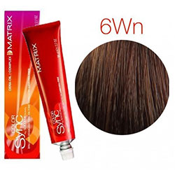 Matrix Color Sync - Краска для волос 6WN тёмный блондин теплый натуральный 90 мл