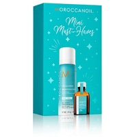 Moroccanoil "Stocking Stuffer. Light" - Мини набор к рождеству 2020 (сухой шампунь для светлых волос 65 мл, восстанавливающее масло для тонких волос 15 мл)
