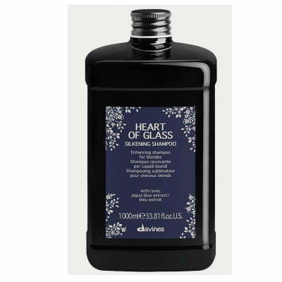 Davines Heart Of Glass Silkening Shampoo - Шампунь для сияния блонд 1000 мл