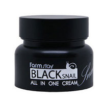 Farmstay Вlack Sanil All-In One Cream - Крем для лица с экстрактом черной улитки 100 мл