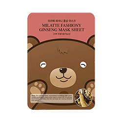 Milatte Fashiony Ginseng Mask Sheet - Маска тканевая с экстрактом красного женьшеня 21 г