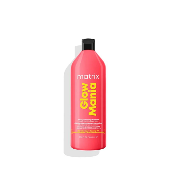 Matrix Total Results Glow Mania Shampoo - Безсульфатный шампунь для блеска окрашенных волос 1000 мл
