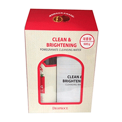 Deoproce Clean and Brightening Pomegranate Cleansing Water - Вода очищающая с экстрактом граната 500 г