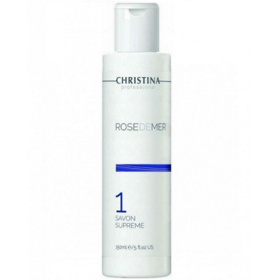 Christina Rose de Mer 1 Savon Suprem - Дезинфицирующее мыло для пилинга «Роз де Мер» 150 мл