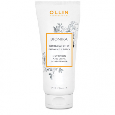 Ollin BioNika Nutrition and Shine Conditioner - Кондиционер «питание и блеск» 200 мл