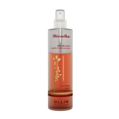 Ollin BioNika Two-Phase Spray-Conditioner - Двухфазный спрей-кондиционер «питание и блеск» 250 мл