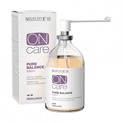 Selective On Care Rebalance Pure Balance Lotion - Лосьон балансирующий, для раздраженной или жирной кожи головы 100 мл