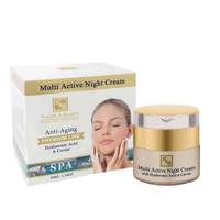 Health and Beauty Multi Aсtive Night Cream With Hyaluronic Acid and Caviar - Мультиактивный ночной крем с гиалуроновой кислотой и экстрактом черной икры 50 мл