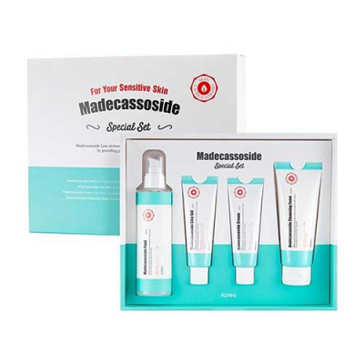 A'pieu Madecassoside Special Set - Набор уходовый с мадекассосидом (пенка для умывания 100 мл, флюид 200 мл, гель 50 мл, крем 50 мл)