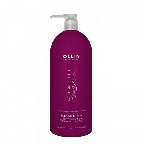 Ollin Megapolis Shampoo Black Rice - Шампунь с экстрактом черного риса 1000 мл