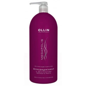 Ollin Megapolis Conditioner Black Rice - Кондиционер на основе черного риса (без сульфатов и парабенов) 1000 мл