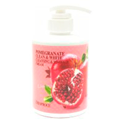 Deoproce Clean & White Cleansing & Massage Cream Pomegranate - Крем для тела массажный очищающий с экстрактом граната 450 мл