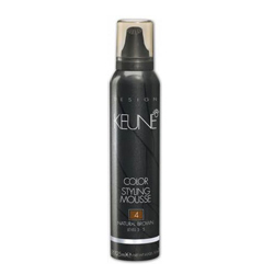 Keune Color Styling Mousse 4 Natural Brown - Цветной укладочный мусс 4 (натуральный коричневый) 125 мл
