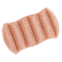 The Konjac Sponge 6 Wave Body Pink Clay - Спонж для мытья тела