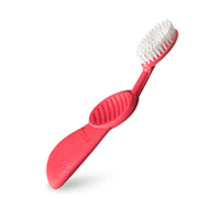 Radius Toothbrush Scuba - Щетка зубная с резиновой ручкой арбузная (для левшей)