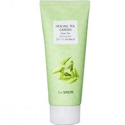 The Saem Healing Tea Garden Green Tea Сleansing Foam - Пенка для умывания с экстрактом зеленого чая 150 мл