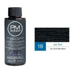Paul Mitchell Shines Jet Set - Краска для мягкого тонирования 1B реактивный черный 60 мл