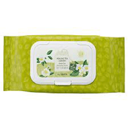 The Saem Healing Tea Garden Green Tea Cleansing Tissue - Салфетки очищающие с экстрактом зеленого чая 240 г