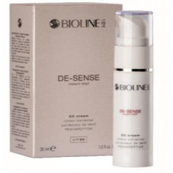 Bioline-JaTo De-Sense Couperose CC Cream 30 SPF - Корректирующий цвет СС-крем с пептидами 30 мл