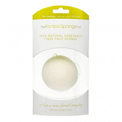 The Konjac Sponge Premium Facial Puff Pure White 100% - Спонж для умывания лица (премиум-упаковка)