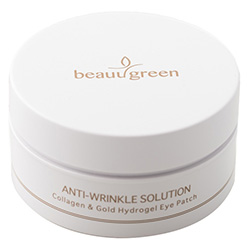 BeauuGreen Anti-Wrinkle Solution Colagen and Gold Hydrogel Eye Patch - Гидрогелевые патчи для кожи вокруг глаз с коллагеном и коллоидным золотом 60*4 г