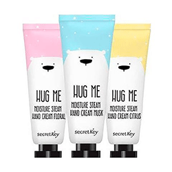 Secret Key Hug Me Moisture Steam Hand Cream - Набор крем для рук увлажняющий 3*30 мл