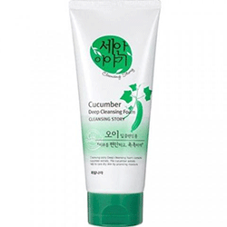 The Welcos Cleansing Story Foam Cleansing Cucumber - Пенка для умывания (огурец) 120 г