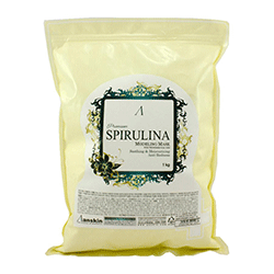 Anskin Premium Spirulina Modeling Mask Refill - Маска альгинатная увлажняющая, успокаивающая (пакет) 1000 г