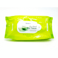 Deoproce Pure Natural Wet Tissue 60 Sheets Renewal - Салфетки для лица очищающие