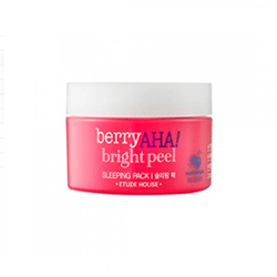 Etude House Berry Aha Bright Peel Sleeping Pack - Маска ночная отшелушивающая 100 мл