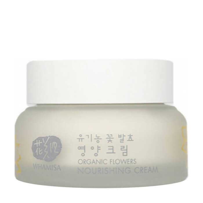 Whamisa Organic Flowers Nourishing Cream - Крем питательный день и ночь на основе цветочных ферментов 51 мл