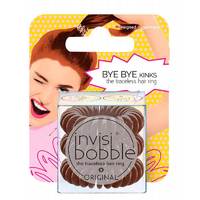 Invisibobble Original Pretzel Brown - Резинка-браслет для волос с подвесом (коричневый) 3 шт
