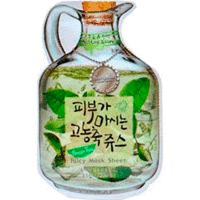 Baviphat Green Tea Juicy Mask Sheet Moisture & Lifting - Маска тканевая фруктовая (зеленый чай) 23 г
