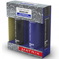 Matrix Total Results Brass Off - Набор холодный блонд (шампунь 300 мл, кондиционер 300 мл)