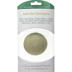 The Konjac Sponge Premium Facial Puff With French Green Clay - Спонж для умывания лица (премиум-упаковка)