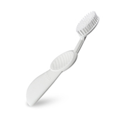 Radius Toothbrush Scuba - Щетка зубная с резиновой ручкой белая (для левшей)