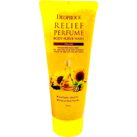 Deoproce Body Relief Perfume Body Srabwash Yellow - Скраб для тела с маслом семян подсолнуха 200 г