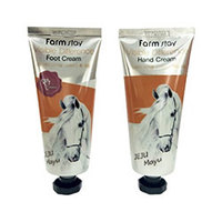 Farmstay Jeju Mayu Complete Hand and Foot Cream - Крем для рук и ног с лошадиным жиром 200 мл