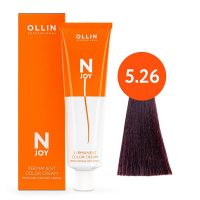 Ollin Professional N-Joy - Перманентная крем-краска для волос 5/26 светлый шатен фиолетово-красный 100 мл