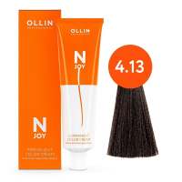 Ollin Professional N-Joy - Перманентная крем-краска для волос 4/13 шатен пепельно-золотистый 100 мл