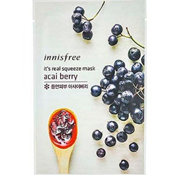Innisfree My Real Squeeze Mask Asai Berry - Маска для лица тканевая (ягода асаи) 20 мл