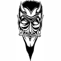 Temptu Pro Transfer Biker Davil Face - Трансферная татуировка 