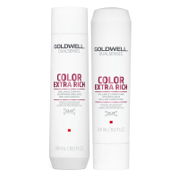 Goldwell Dualsenses Color Extra Rich Brilliance Set - Набор для жестких окрашенных волос (кондиционер 200мл; шампунь 250мл)