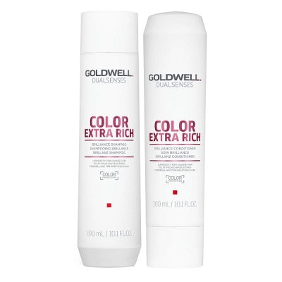Goldwell Dualsenses Color Extra Rich Brilliance Set - Набор для жестких окрашенных волос (кондиционер 200мл; шампунь 250мл)