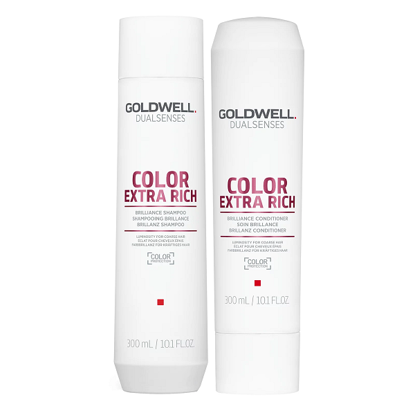 Goldwell Dualsenses Color Extra Rich Brilliance Set - Набор для жестких окрашенных волос (кондиционер 200мл; шампунь 250мл)