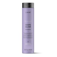 Lakme Teknia White Silver Shampoo - Тонирующий шампунь для нейтрализации желтого оттенка волос 100 мл