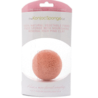 The Konjac Sponge Premium Facial Puff With Pink Clay - Спонж для умывания лица (премиум-упаковка)